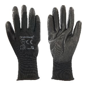 Silverline - Schwarze PU-Arbeitshandschuhe, XL10
