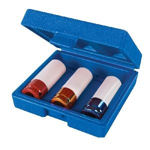Silverline - Radmutterneinsätze, 3-tlg. Satz, 1/2 Zoll; 17, 19 u. 21 mm