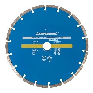Silverline - Stein- und Beton-Diamanttrennscheibe, 230 x 22,23 mm, segmentiert