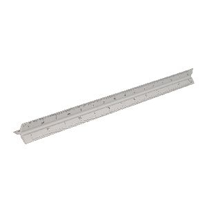 Silverline - Aluminium-Dreikantlineal, 300 mm