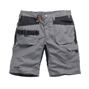 Scruffs - Stretch-Arbeitshorts „Flex“, anthrazit, Größe 50