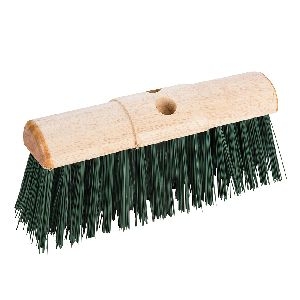 Silverline - Besenkopf mit PVC-Borsten, Rundriegel und Sattel, 330 mm