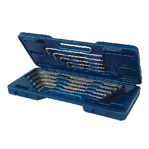 Silverline - Innensechskantschlüssel mit Kugelkopf, 10-tlg. Satz, extra lang, 3–17 mm