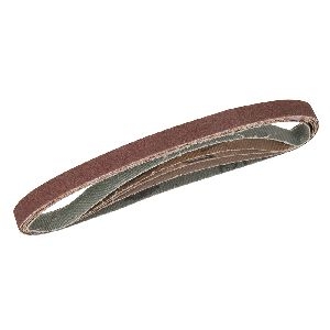 Silverline - Schleifbänder, 13 x 457 mm, 5-tlg. Satz, 40er-, 60er-, zwei 80er- u. eine 120er-Körnung